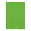 Spirálfüzet vonalas FORTUNA Monocolor A/5 70 lapos zöld