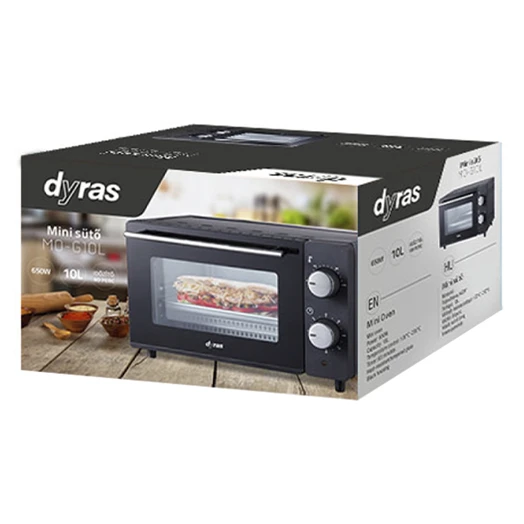 Sütő DYRAS MO-G10L mini fekete