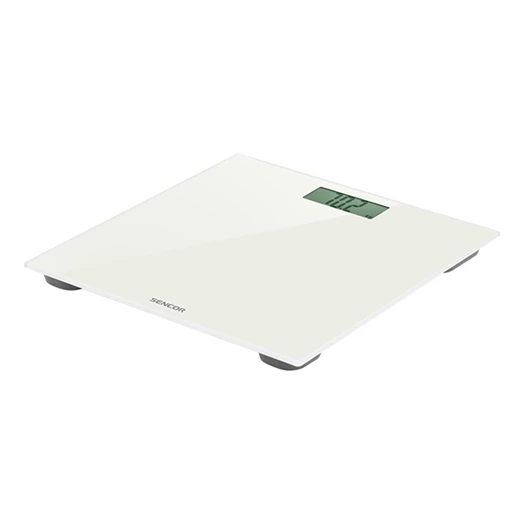 Személymérleg SENCOR SBS 2301WH LCD 150kg üveg fehér