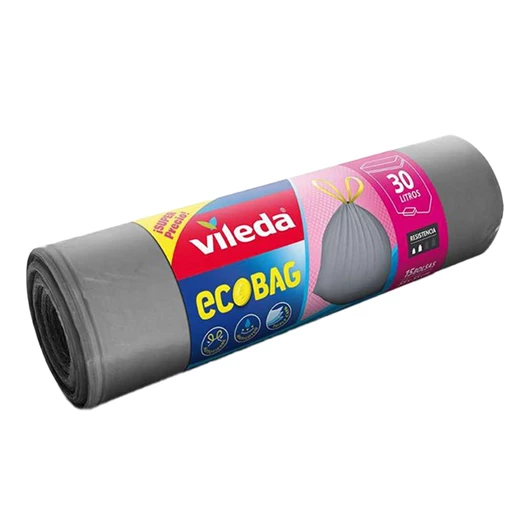 Szemeteszsák VILEDA Super+ 30L 15 db/tekercs