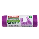 Szemeteszsák újrahasznosított MAZZINI 60L köthető füles 15 darabos