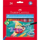 Színes ceruza FABER-CASTELL Aquarell hatszögletű 24 db/készlet+ecset