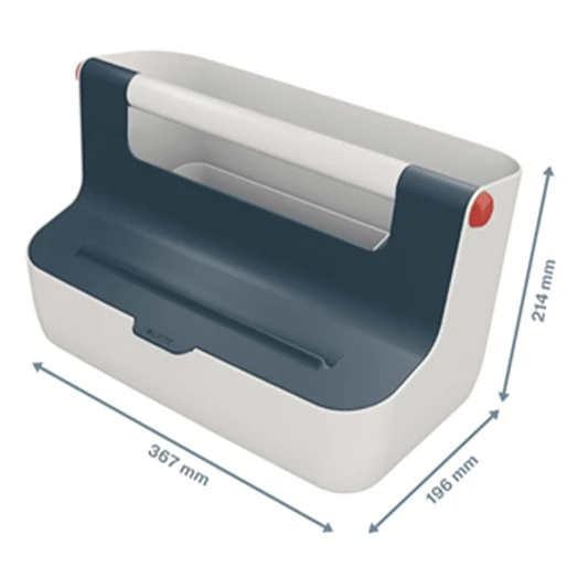 Tároló doboz mobil foganytúval LEITZ Cosy bársony szürke