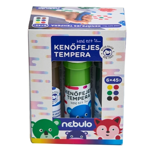 Tempera NEBULO kenőfejes 6db-os készlet 45 ml