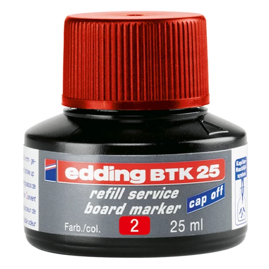 Tinta EDDING BTK25 táblamarkerhez 25 ml piros