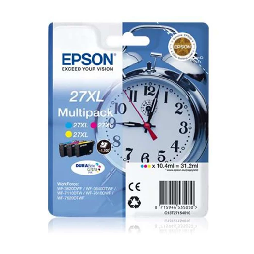 Tinta EPSON T27154010 27XL Multipack (CMY)