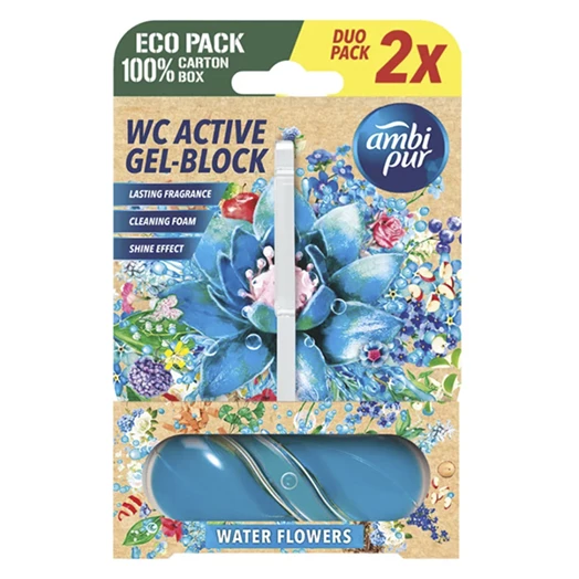 Toalett illatosító AMBI PUR 2x45g Water flowers