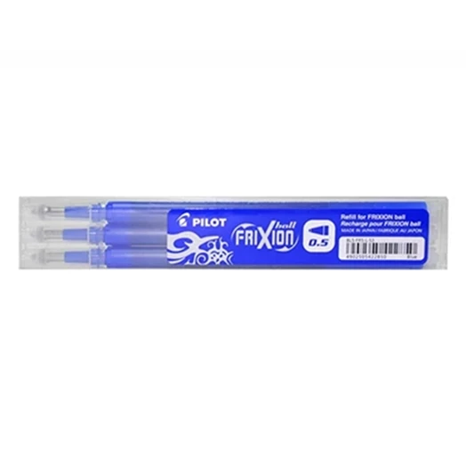 Tollbetét roller PILOT Frixion Clicker/Ball radírozható 0,25 mm kék 3 darabos
