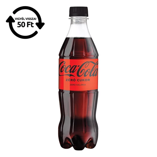 Üdítőital szénsavas COCA-COLA Zero 0,5L DRS