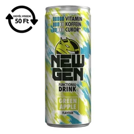 Üdítőital szénsavas HELL Newgen Green apple 0,25L DRS