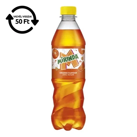 Üdítőital szénsavas MIRINDA Zero 0,5L DRS