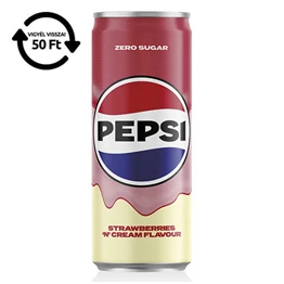 Üdítőital szénsavas PEPSI Treats Strawberry dobozos 0,24L DRS