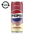 Üdítőital szénsavas PEPSI Treats Strawberry dobozos 0,24L DRS