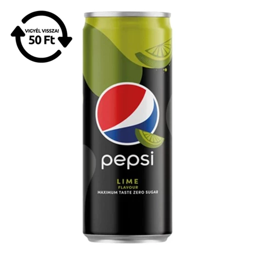 Üdítőital szénsavas PEPSI lime ízű dobozos 0,33L DRS