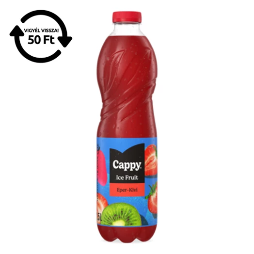 Üdítőital szénsavmentes CAPPY Ice Fruit Eper-Kiwi 1,5L DRS