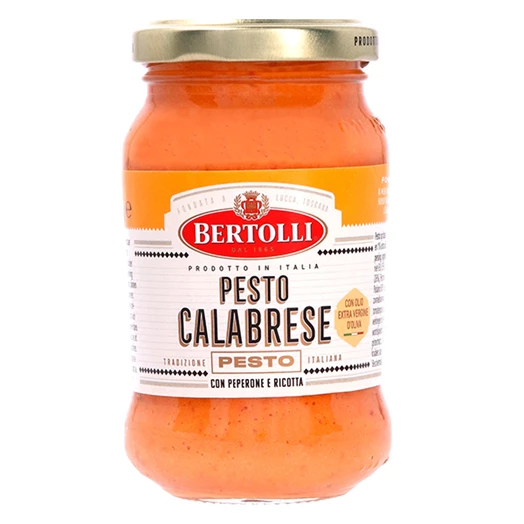 Üveges szósz BERTOLLI Pesto Calabrese 185g