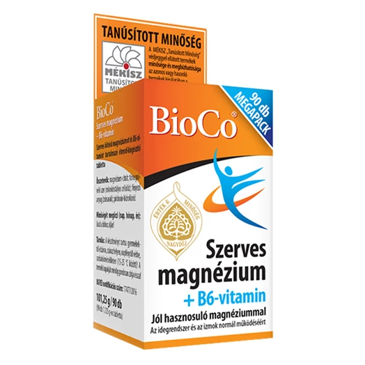 Vitamin BIOCO Szerves Magnézium + B6 Megapack 90 darab