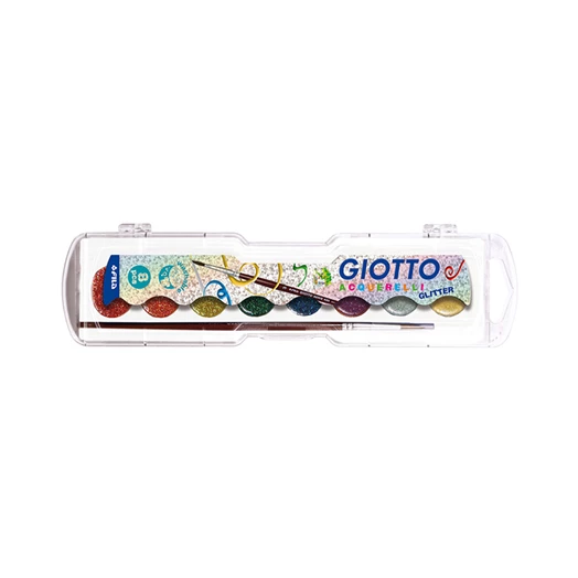 Vízfesték GIOTTO csillám 28 mm 8 szín/készlet