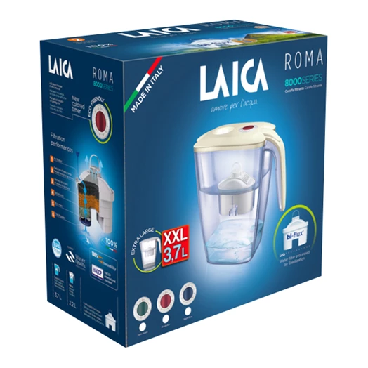 Vízszűrő kancsó LAICA Róma NB 3,7 liter XXL sötétkék tárcsával