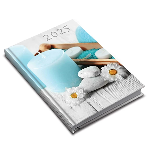 Zsebnaptár REALSYSTEM 2 Day B/6 kétnapos álló fehér lapos Orchidea 2026.