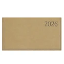 Zsebnaptár TOPTIMER Traditional T030 fekvő fehér lapos bézs 2026.