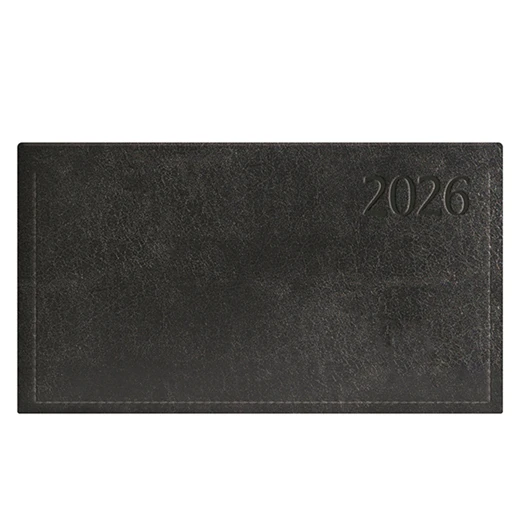Zsebnaptár TOPTIMER Traditional T030 fekvő fehér lapos fekete 2026.